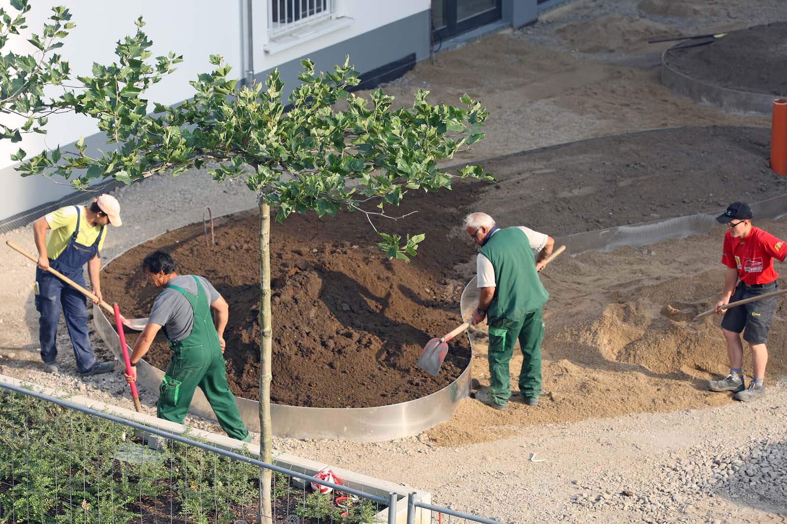 landscape workers